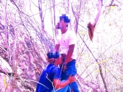 Preview 6 of Risky Quick Public Sex in Jangal with big tits girlfriend