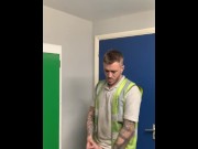 Preview 1 of Engineer wanking at work