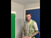 Preview 2 of Engineer wanking at work