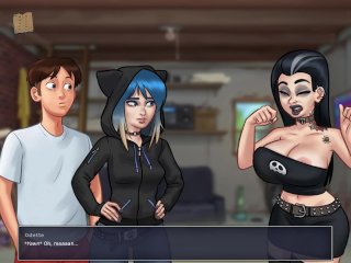 pc gameplay, adult visual novel, homemade, blue hair