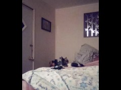 Milf smoking in night dress while watching tv part 2