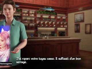 (Episode 18) Il baise une milf dans les toilettes du bar ! FR Treasure of Nadia Story