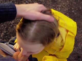 I met ex-girlfriend on the_street and_fucked her in mouth - pov