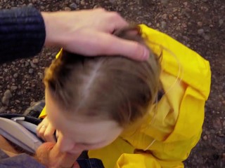 I met ex-girlfriend on the_street and_fucked her in mouth - pov