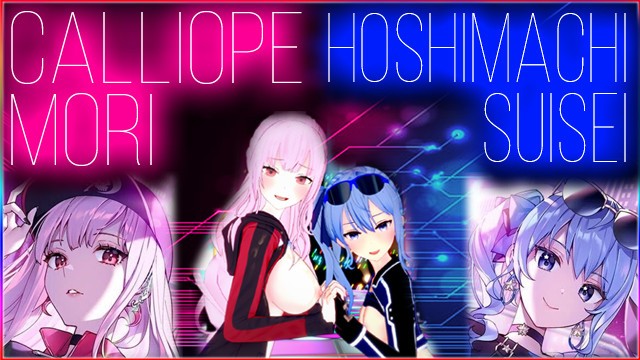 Hololive – Calliope Mori & Hoshimachi Suisei HD Hentai 変態 (R-18 Koikatsu MMD Anime Vtuber Waifu)