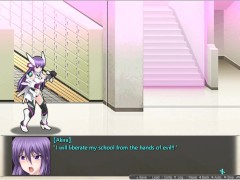 Blazing Angel Mistletear [PornPlay Hentai sex game] Ep.6 lesbian sex and bisexual threesome