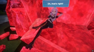 Monster Girl Island [jogo Patreon Hentai] Ep.5 kitsune acariciar os peitos de uma garota monstro