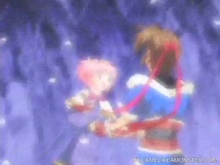 Super hero anime fuck between two enemies