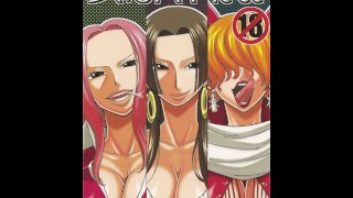 ONE PIECE - PERFECTE MILF SPEELT MET GEILE JONGENS / DUBBELE PENETRATIE / DUBBELE PIJPBEURT