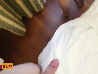 Fucking Hard My Mistress in a Hotel - Cum onSmall Tits and Pussy