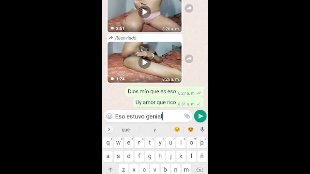 Mi vecina es demasiado 🥵 me envía videos íntimos por WHS, con ganas que valla y la coja!