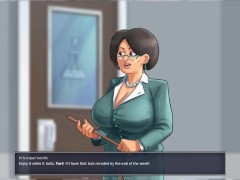 Summertime Saga: MILF Professor Walks Around The College With A Vibrator In Her Pussy-Ep73