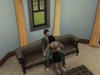 sims 4, uncensored, anal, blowjob