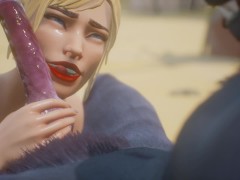 Cute Blonde with Werewolf (knotting) - Screenshot 2 of 16 - Rule 34