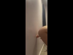 Thick ass slut throws it back on a dildo