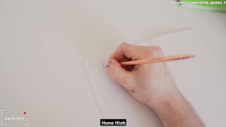 Student fucked a teacher on the table - 4K POV