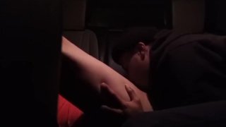 Eating my homegirls delicious pussy in the car