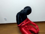 Preview 5 of I am put on penis case zentai suit 2 layers