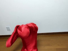 ペニスケースゼンタイ2枚重ね着してみた - Screenshot 15 of 16 - 全身タイツ