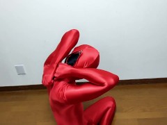 ペニスケースゼンタイ2枚重ね着してみた - Screenshot 16 of 16 - Zentai