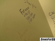 Preview 2 of DOWN FOR BBC - Vicky Vixen Public Restroom Gloryhole BJ