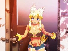 Video Furry waifu likes fucking in the kitchen after she made breakfast [Wolf Girl With You] / Hentai game