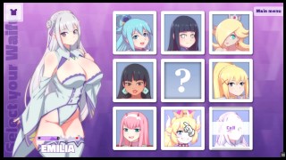 Emilia From Re-Zero Couch Casting Part1 First Time Porn Waifu Hub Pornplay Parody Hentai Game