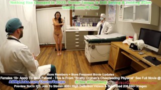 Bratty Orphan Blaire Celeste Gets Mandatory Sports Physical For Cheerleading By Doctor Tampa & Nurse