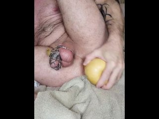 Hard fucking with Squash while CBT & prostate cumming [ROUGH]
