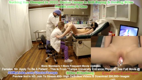 Alexandria Wu Gets Humiliating Gyno Exam Required 4 New Students Doctor Tampa & Nurse Stacy Shepard