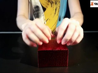 ASMR Scratches and Taps on Gift Boxes (NO TALKING) Part 7