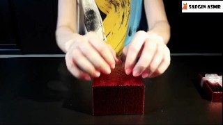 ASMR Scratches and Taps on Gift Boxes (NO TALKING) Part 7