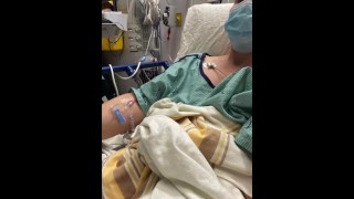 Part 2 Of My Hospital Bed Masturbation Involves Me Playing With My Pussy And Breasts