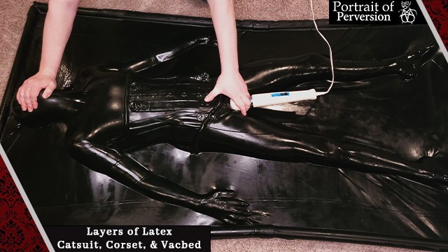 Sealed & Teased in Layers of Latex: Slut Enjoys Breath Play & Orgasms in a  Catsuit, Corset, & Vacbed - Pornhub.com