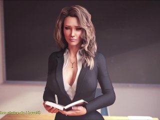 blonde, adult visual novel, pc gameplay, hot teacher