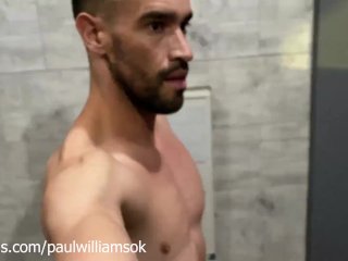 Very risky naked walk outside in the rain