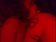 Preview 1 of Hardcore lesbian sex in red light