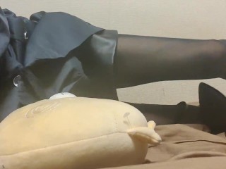 Cross-dressing Leather Shorts Erection Masturbação Masturbação Stomping Tortura Fetiche Japonês Cras