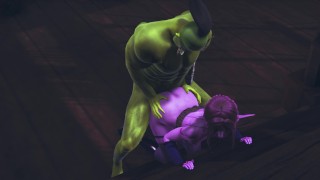 Orc fucked an elf in the ass
