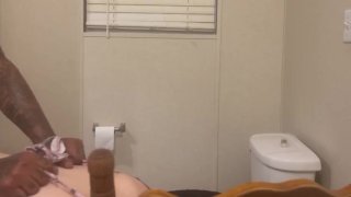 HARDCORE BATHROOM BACKSHOTS FOR FINESSE4K!! WATCH ME MAKE HER JUICY ASS CHEEKS CLAP OVER AND OVER!!!