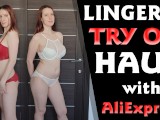 SPICY LINGERIE TRY ON HAUL with ALIEXPRESS