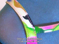 Glossy nylon, high heels, wet pussy, sweet feet Onlyfans NylonKissa