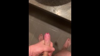 Jerking of in a hotel while girlfrend is out