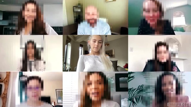I got Creampied in my Tight Young Pussy during a Zoom Class