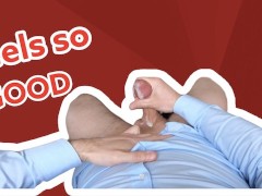 POV - An intense orgasm after work while watching porn