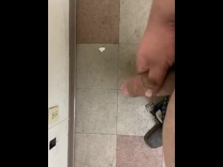 exclusive, solo male moaning, masturbating at work, public
