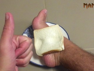 CUM FOOT SANDWICH - ARE YOU TRYING TO TEMPT ME? CUM FEET SOCKS SERIES - MANLYFOOT 💦 🥪