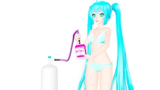 Imbibi Miku Attempts To Inflate His Body