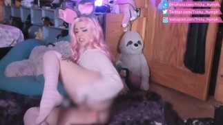 Bunny Carrot Double Penetration and Anal Fuck Machine (Preview) Tricky Nymph