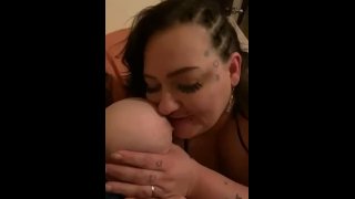 Two girls just experimenting licking titties first time